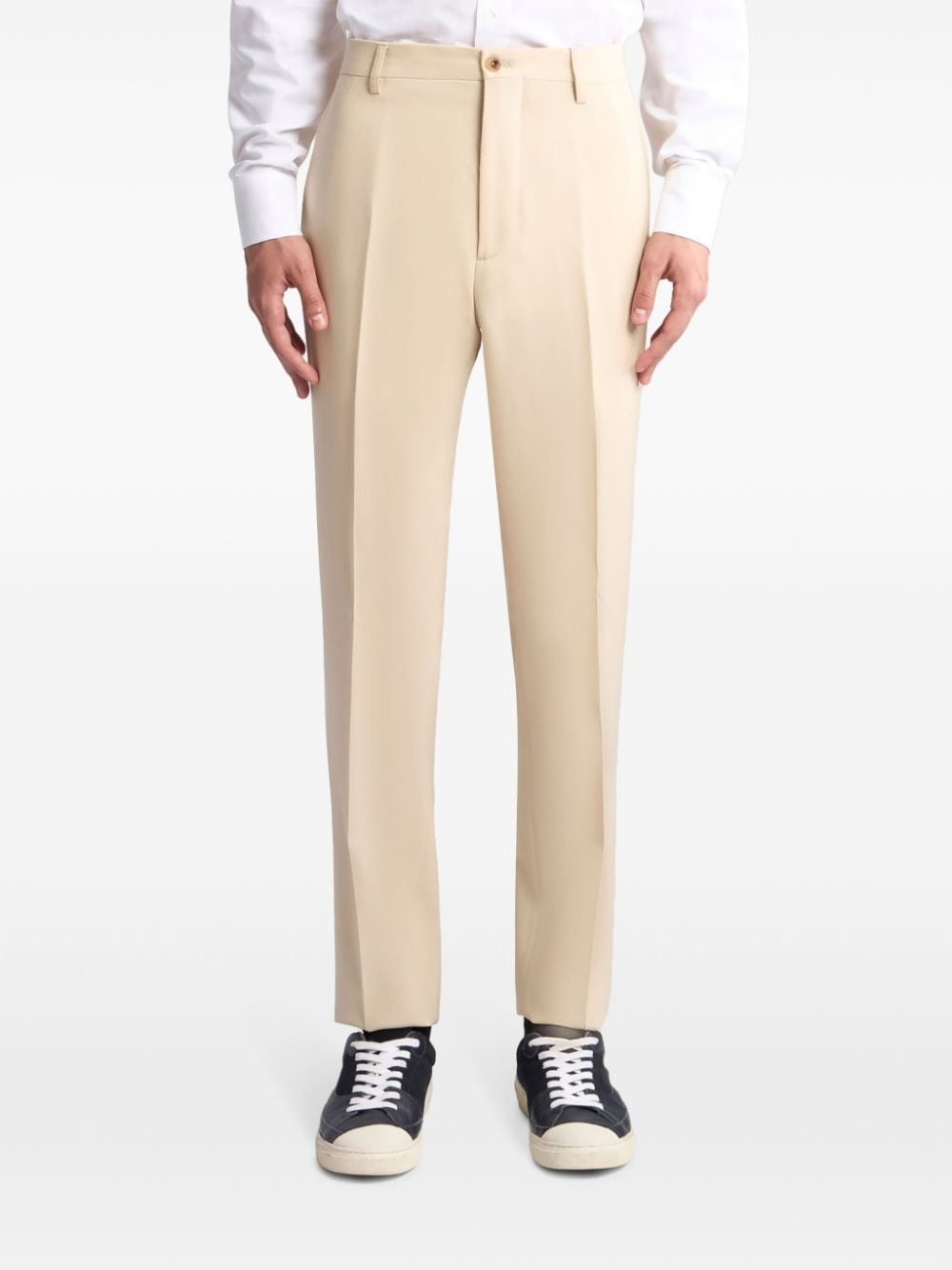 wool twill trousers - 3