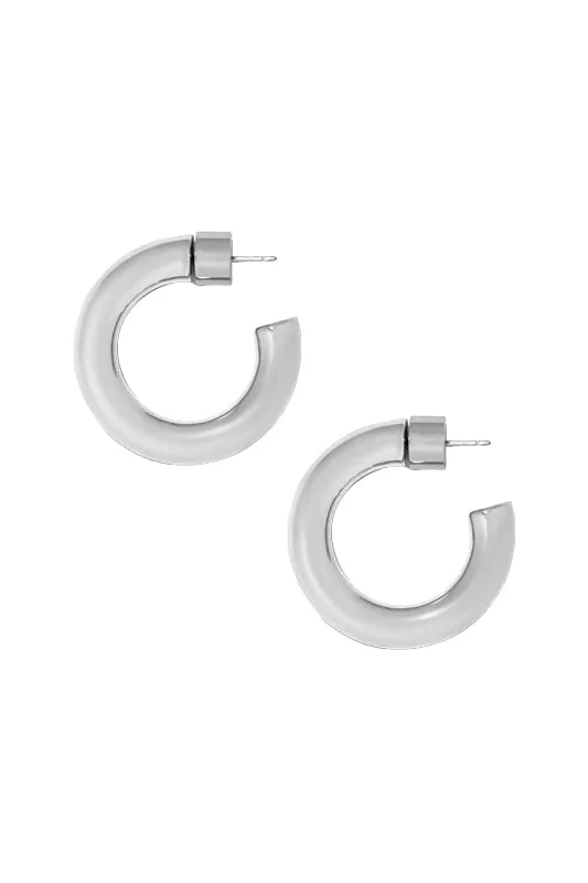 Samira Huggie Earrings - 1in - 1