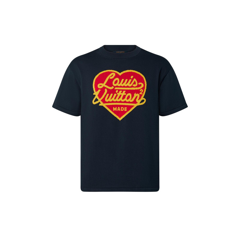 LOUIS VUITTON ハートロゴ ニットＴシャツ Louis Vuitton Intarsia Jacquard Heart Crewneck - nvprod3210030v