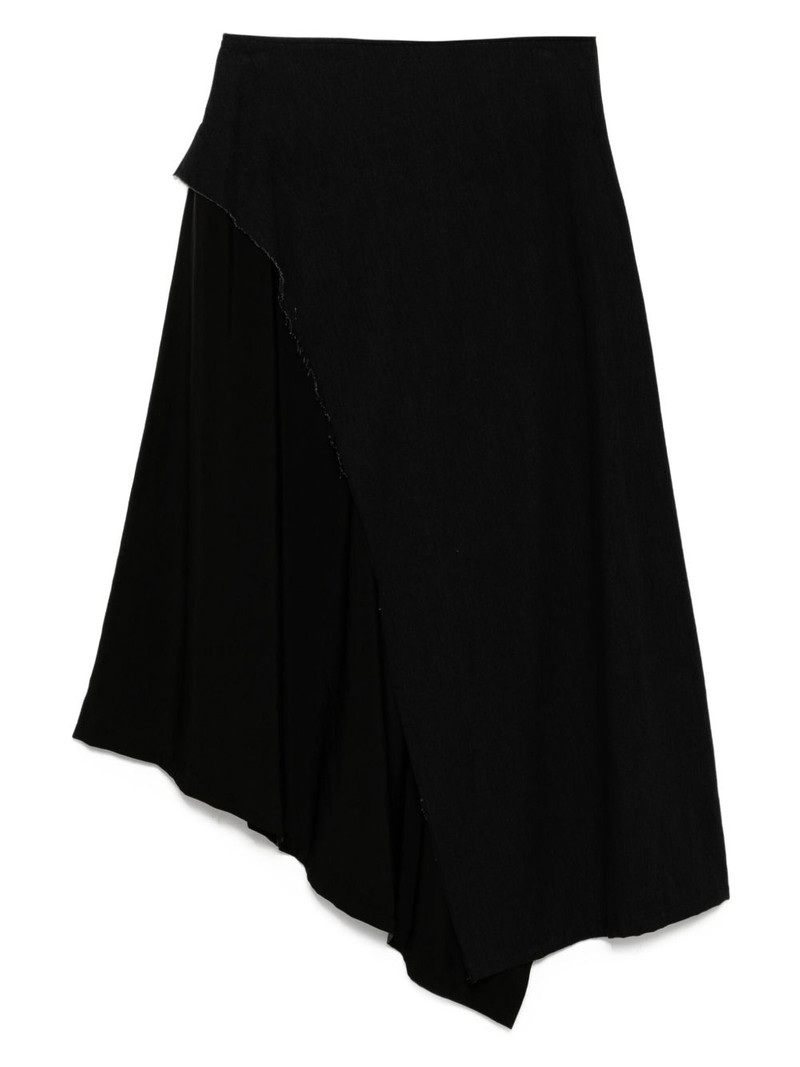Y's denim panel flare skirt outlook