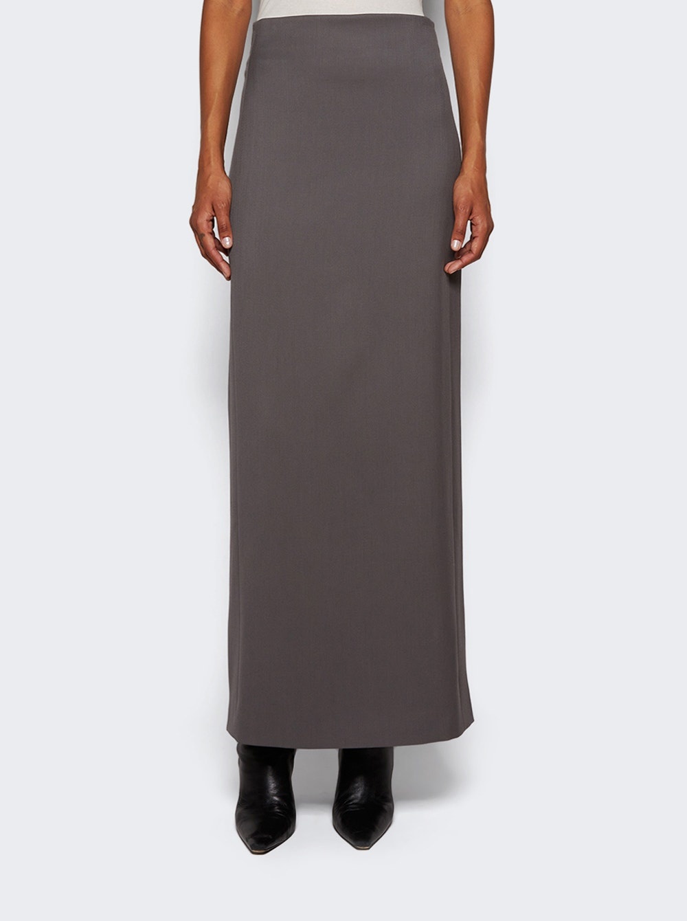 Column Maxi Skirt Slate Grey - 3