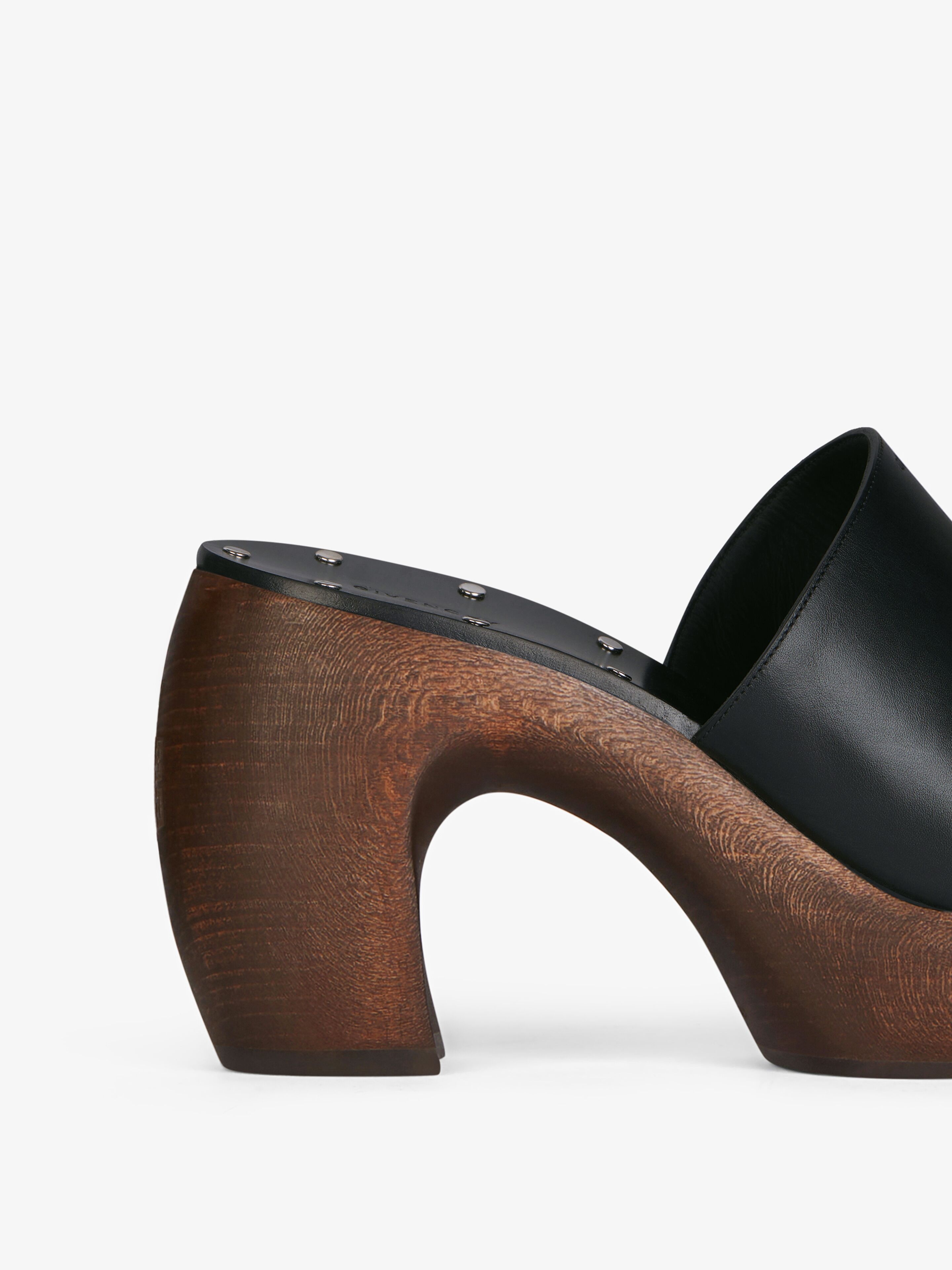 G CLOG SANDALS IN LEATHER - 6