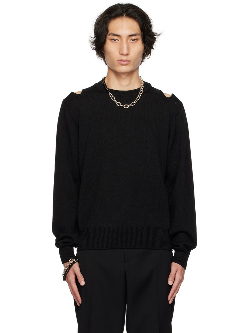 Black Cutout Sweater 1