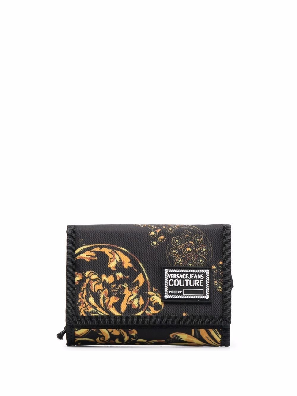 Barocco-print trifold wallet - 1