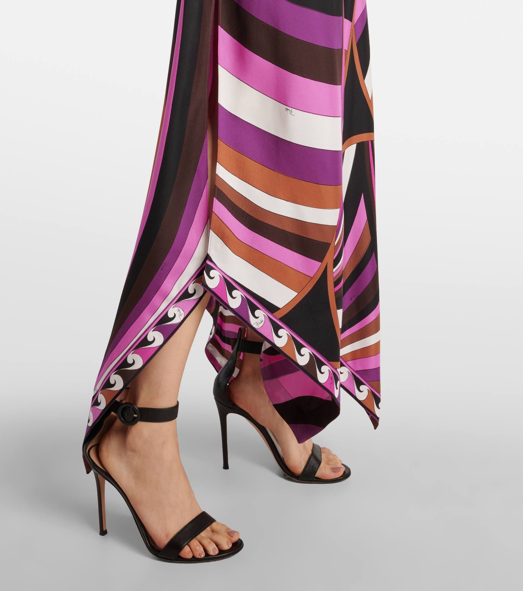 Iride silk twill maxi dress - 5