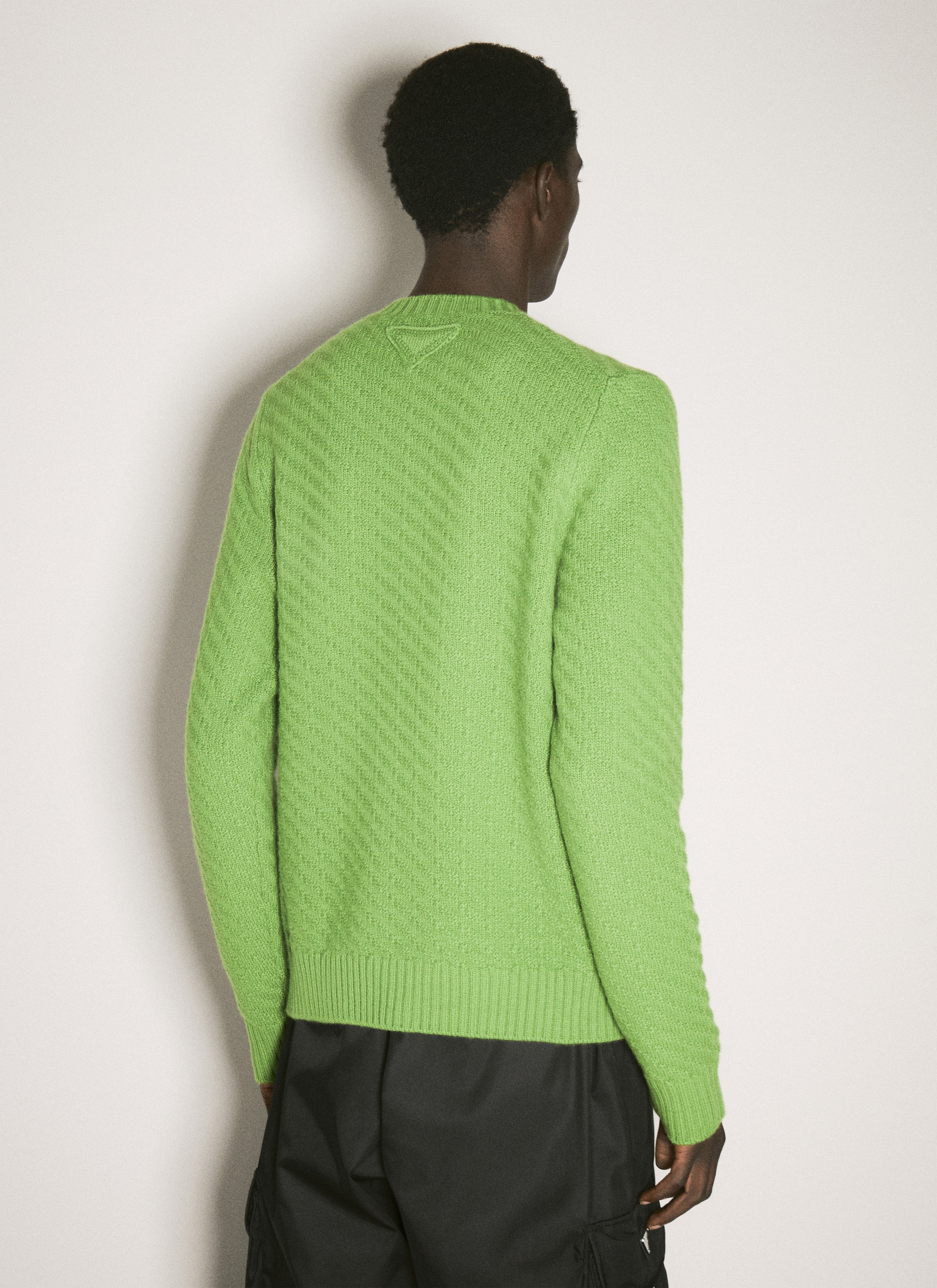 Prada Men Wool-And-Cashmere-Blend Sweater - 6