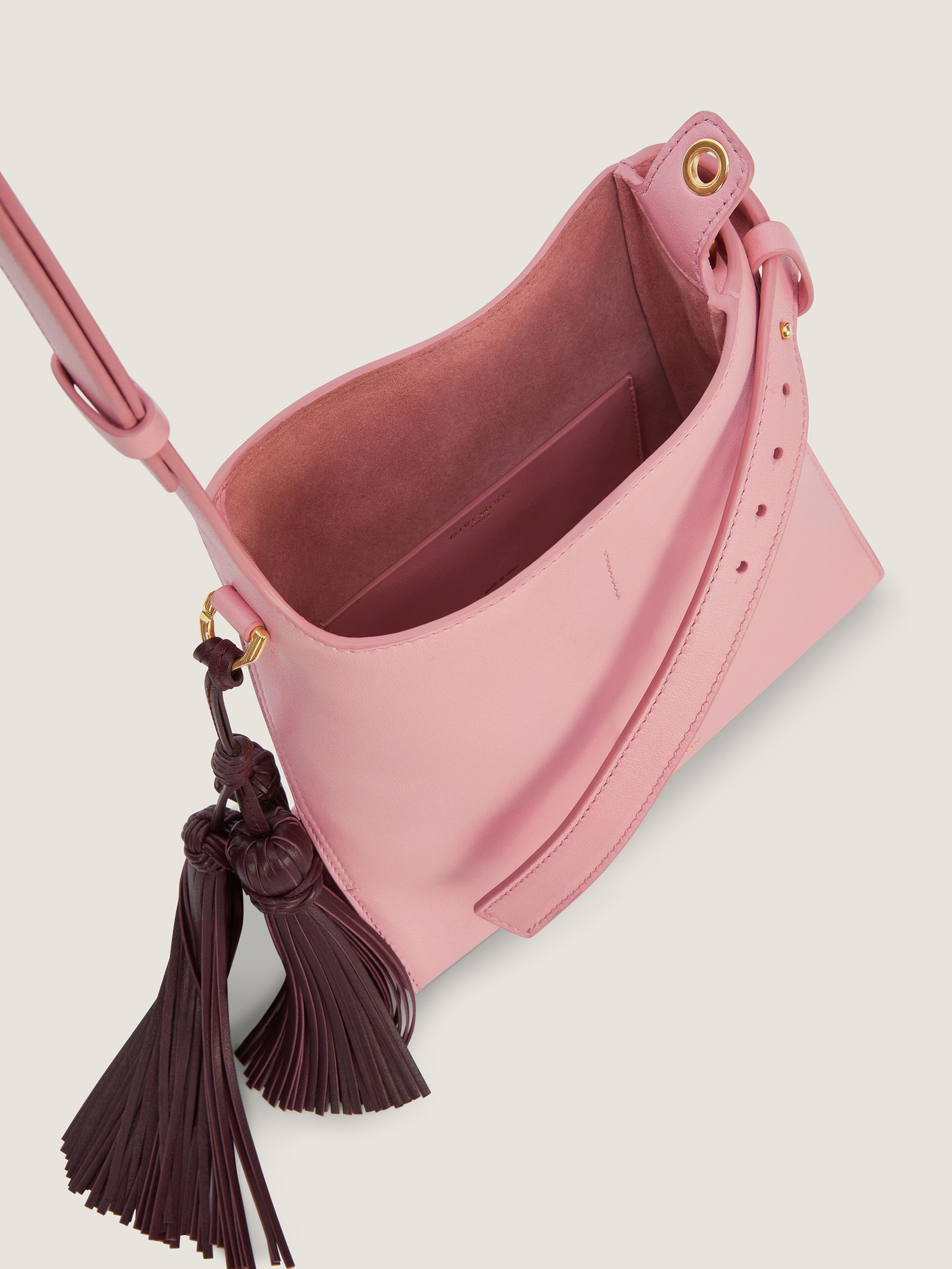 MINI BELTED HOBO BAG IN LEATHER - 4