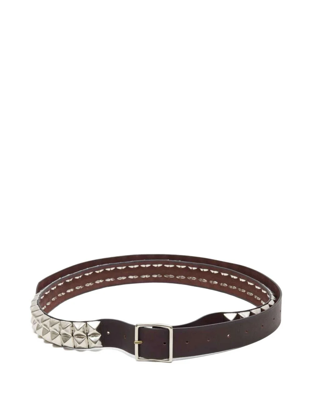 studded leather belt - 1