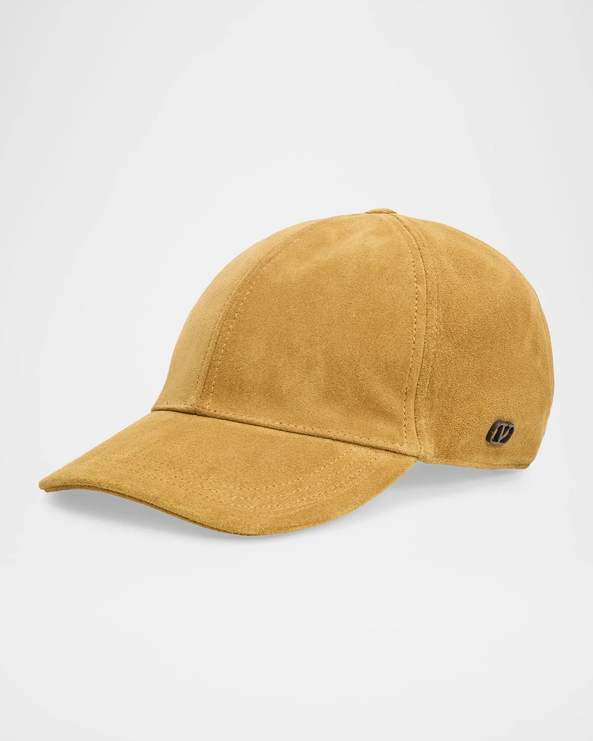 Men's VLogo Leather Six-Panel Baseball Hat - 1