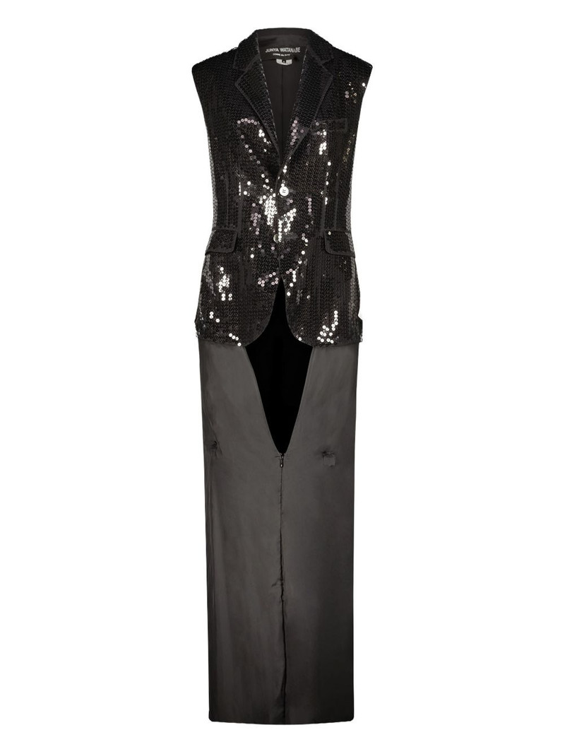 sequinned sleeveless dress 1