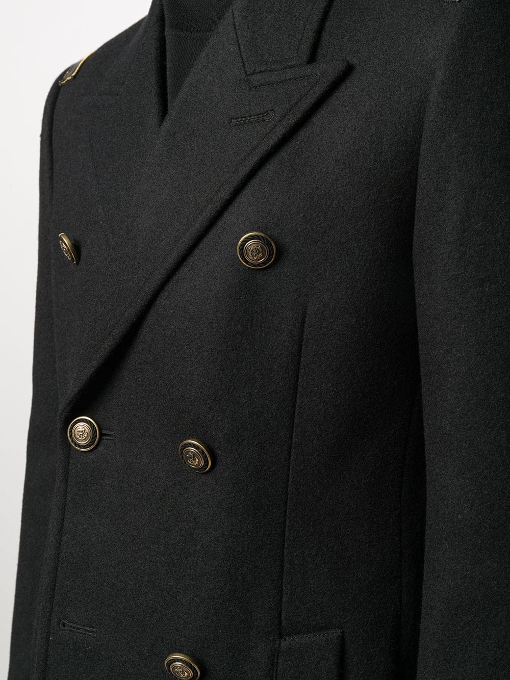 double-breasted wool coat - 5