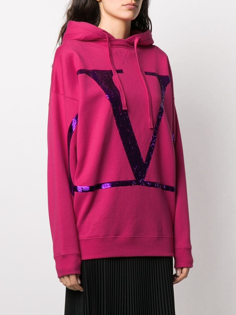 VLOGO print hoodie - 3