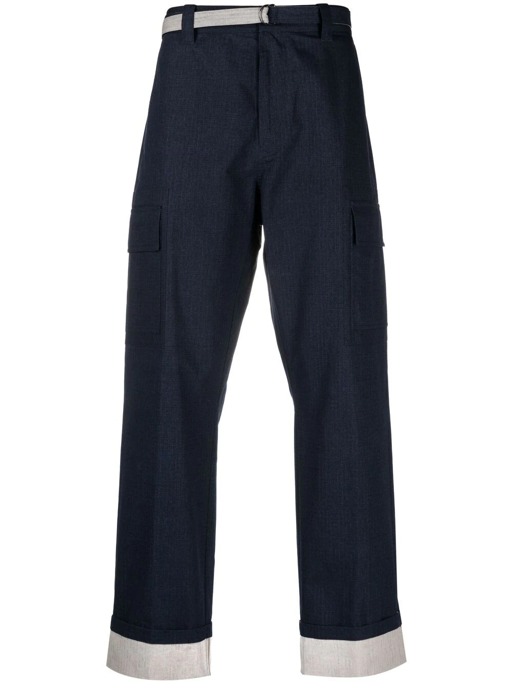 panelled cotton-ripstop trousers - 1