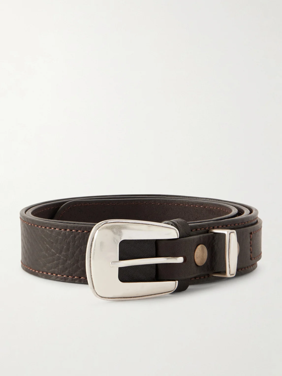 3cm Full-Grain Leather Belt - 1