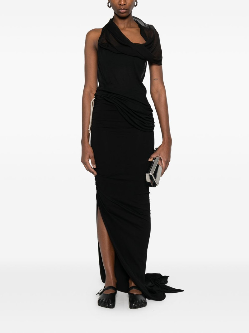 Rick Owens drawstrings maxi skirt outlook