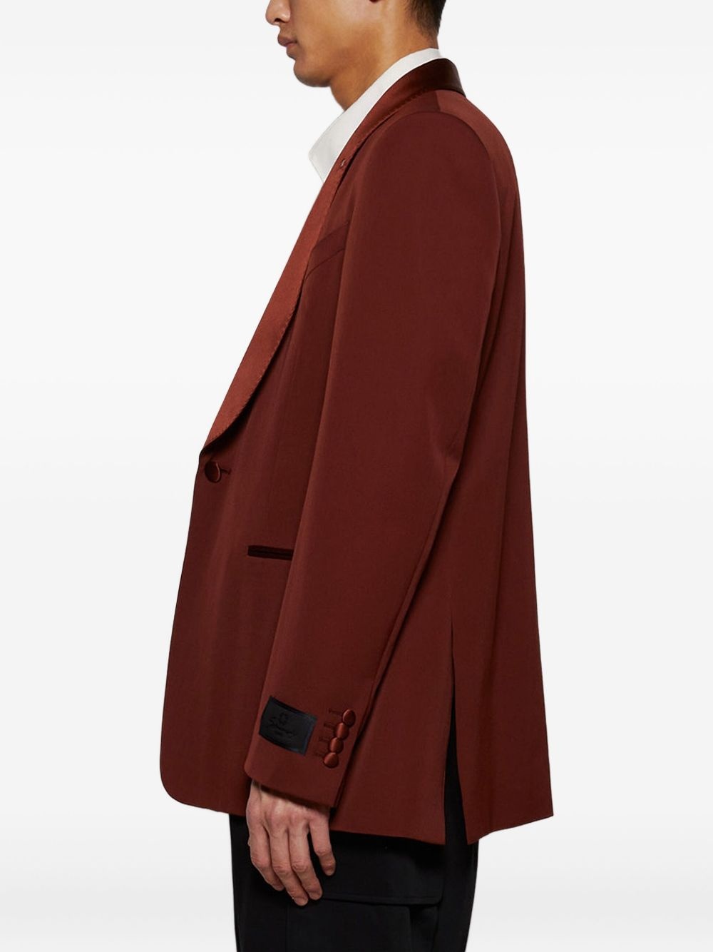 shawl-lapel blazer - 4