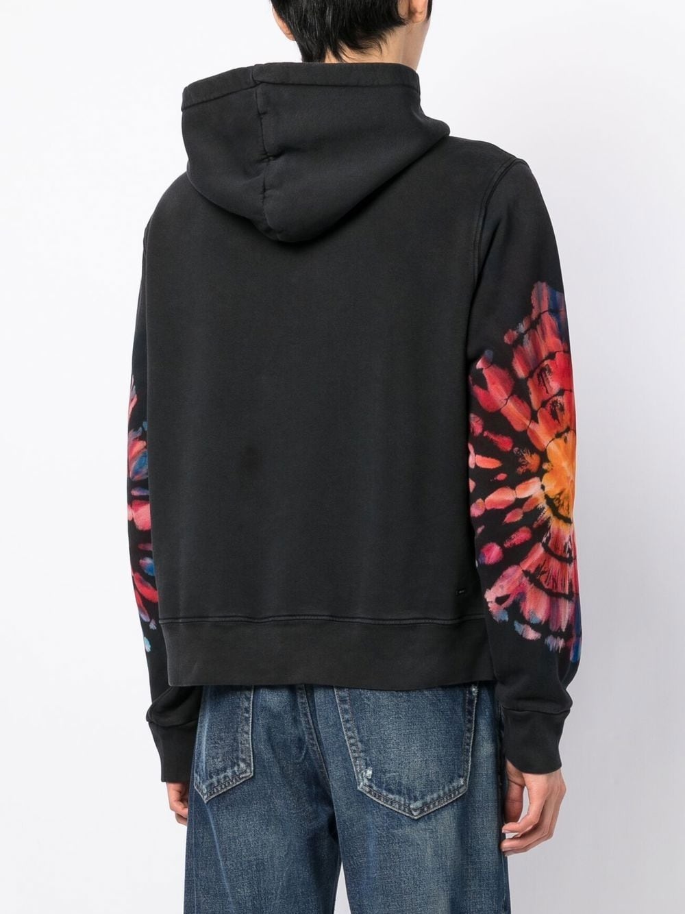 tie-dye logo-embroidered hoodie - 4