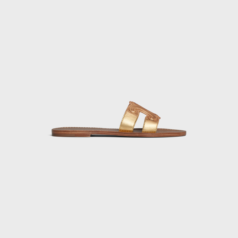 CELINE TRIOMPHE MULE in Metalized Calfskin - 1