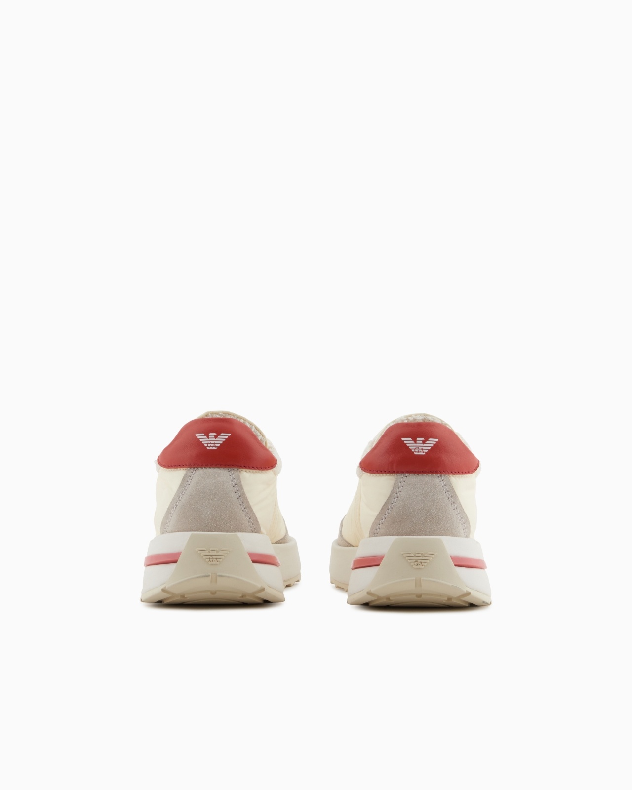 NYLON SNEAKERS WITH SUEDE DETAILS - 4