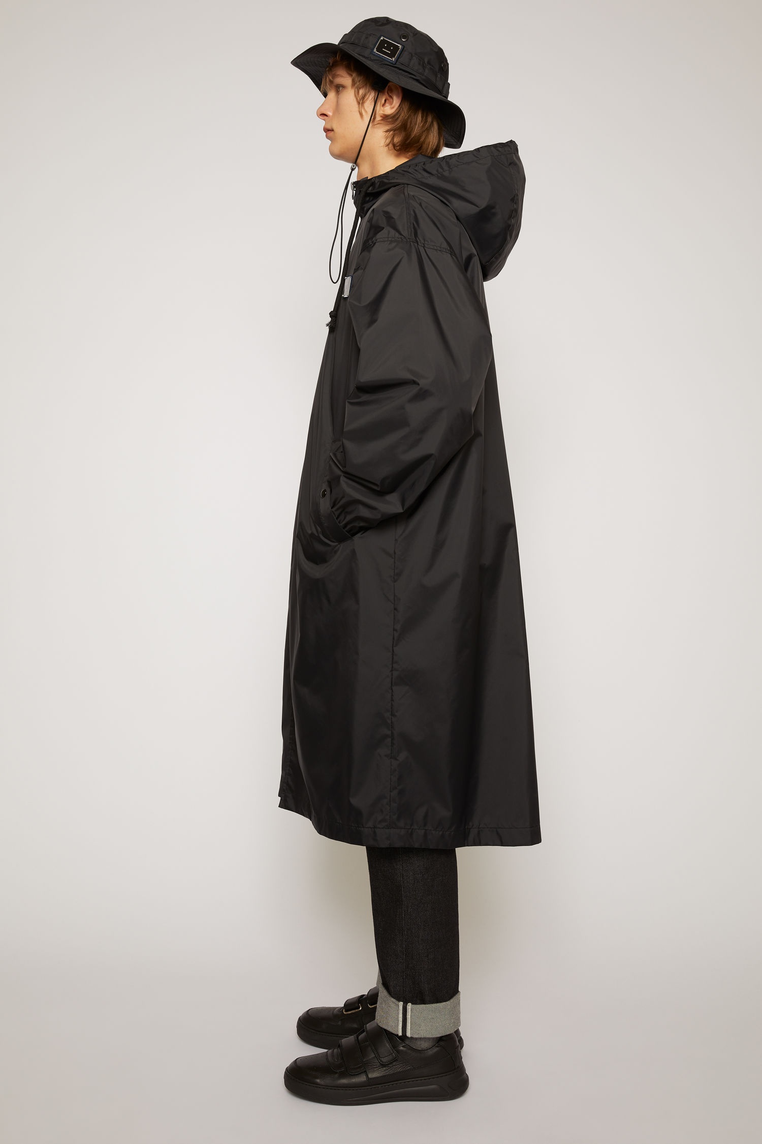 Face plaque technical raincoat black - 3