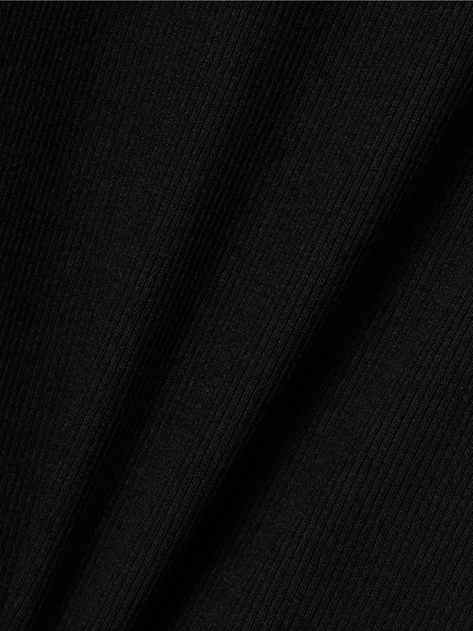 Kelly ribbed cotton-blend jersey T-shirt Black - 5