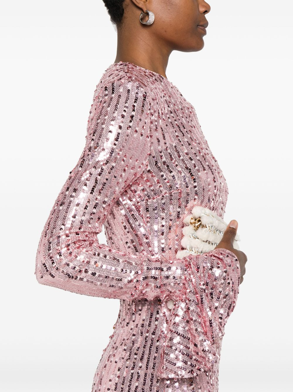 sequin mini dress - 5