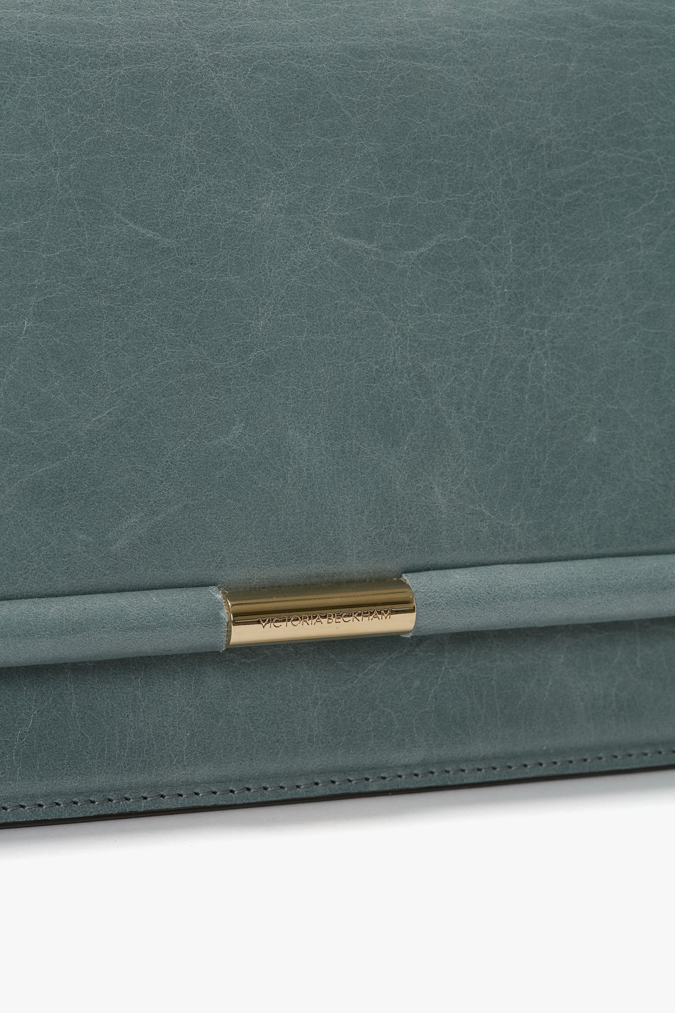 202 Crossbody Bag In Stone Grey Distressed Leather - 7