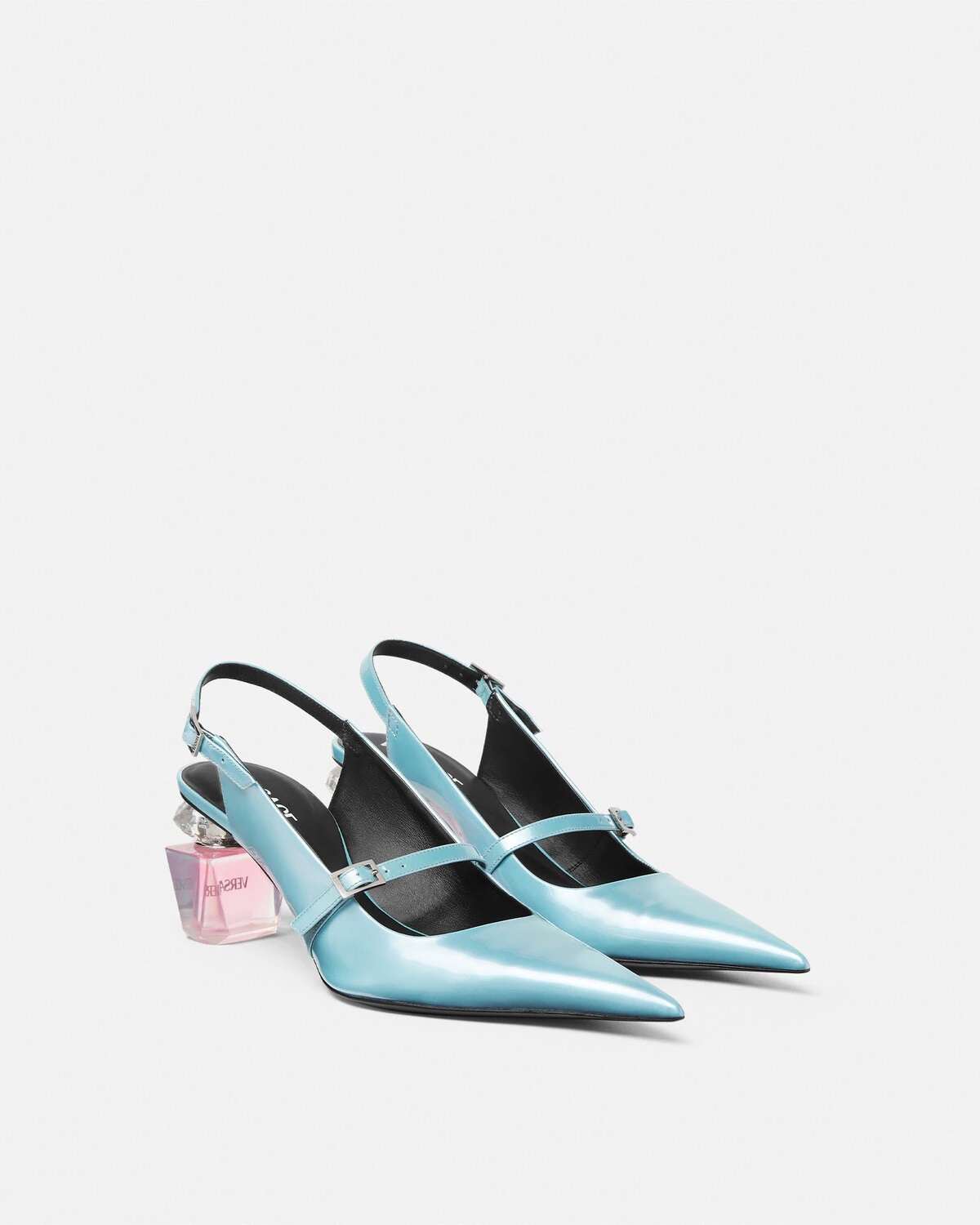 Bright Crystal Patent Slingback Pumps 70 mm - 2