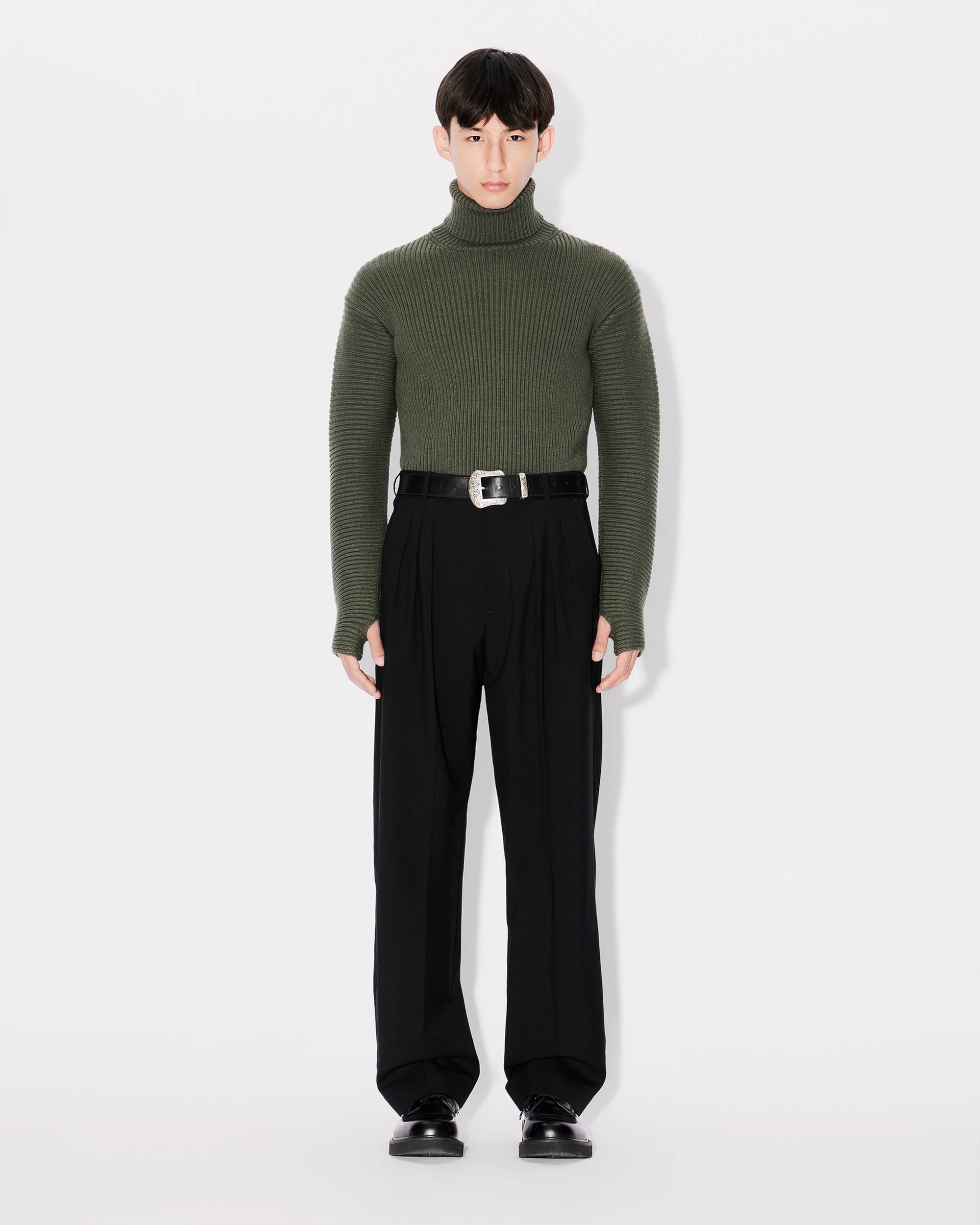 High turtleneck embroidered jumper - 5