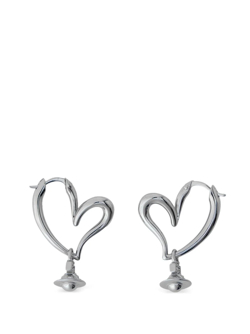 Emily heart-shaped hoop earrings - 1
