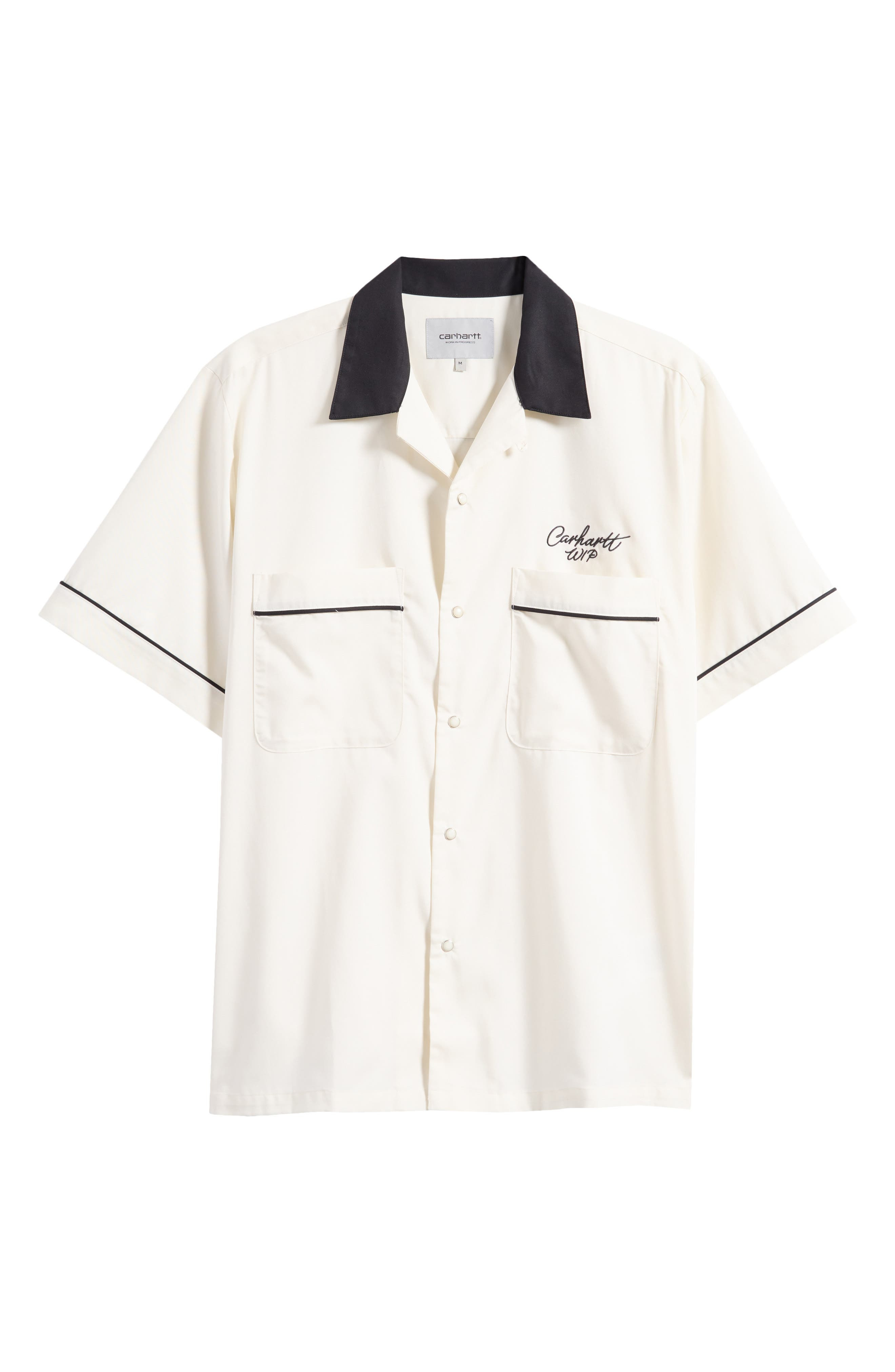 Carhartt Work In Progress Bowling Shirt in Wax /Black at Nordstrom - 6