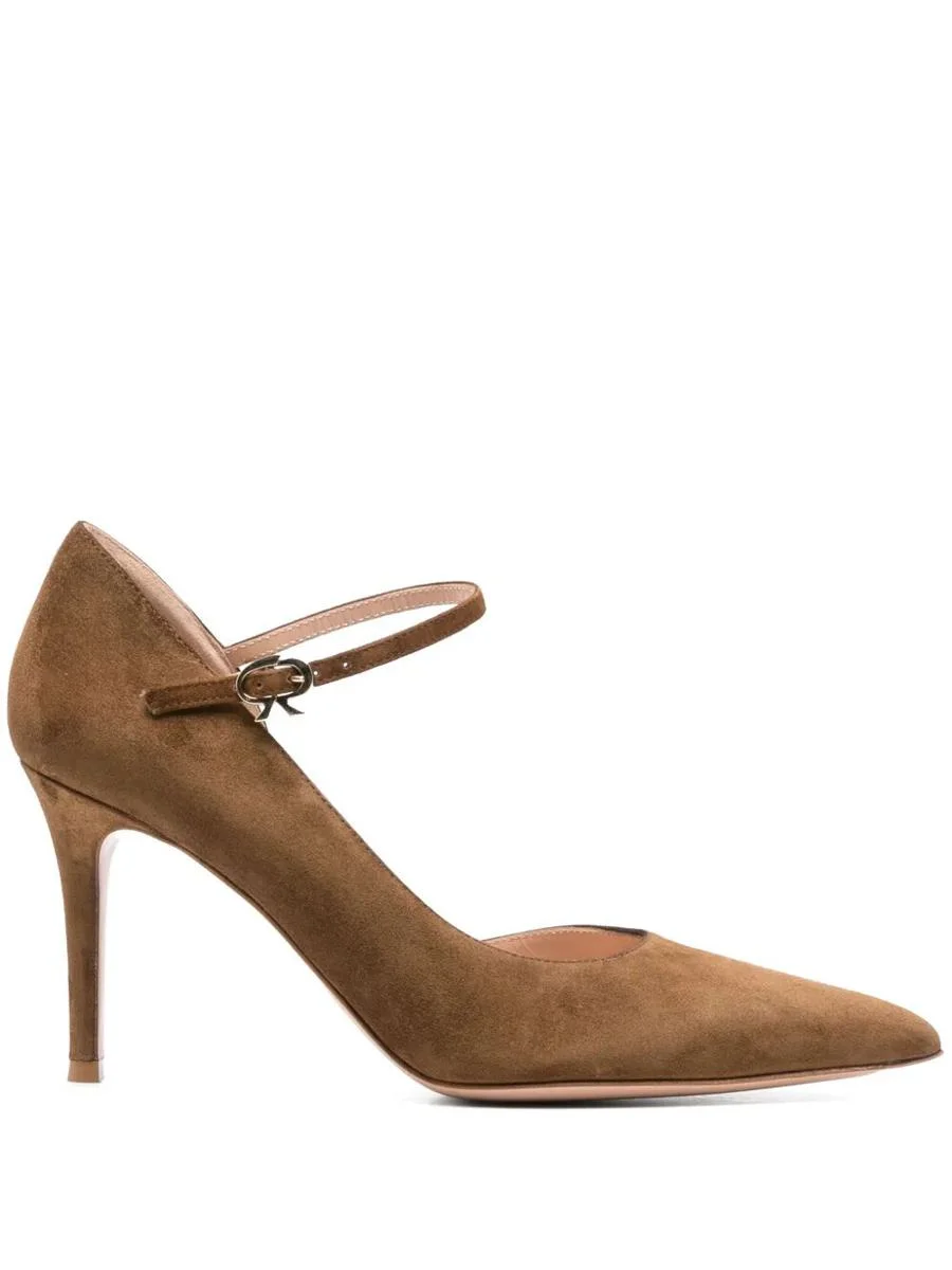 Gianvito Rossi Suede Decollete T.085 Shoes - 1