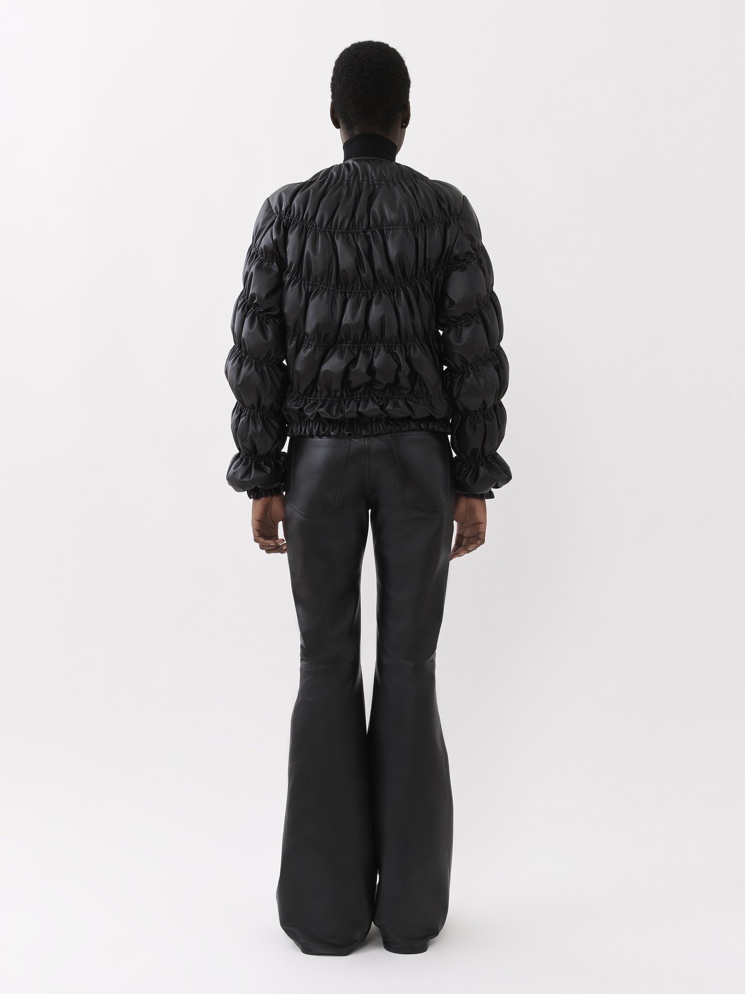 RUCHED PUFFER JACKET - 5