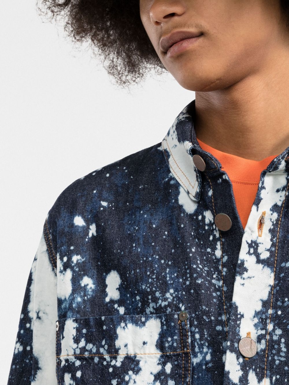 paint splatter-print shirt - 5