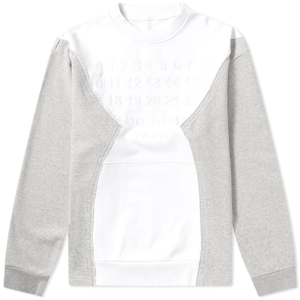 Maison Margiela 10 Cut & Sew Embroidered Logo Crew Sweat - 1