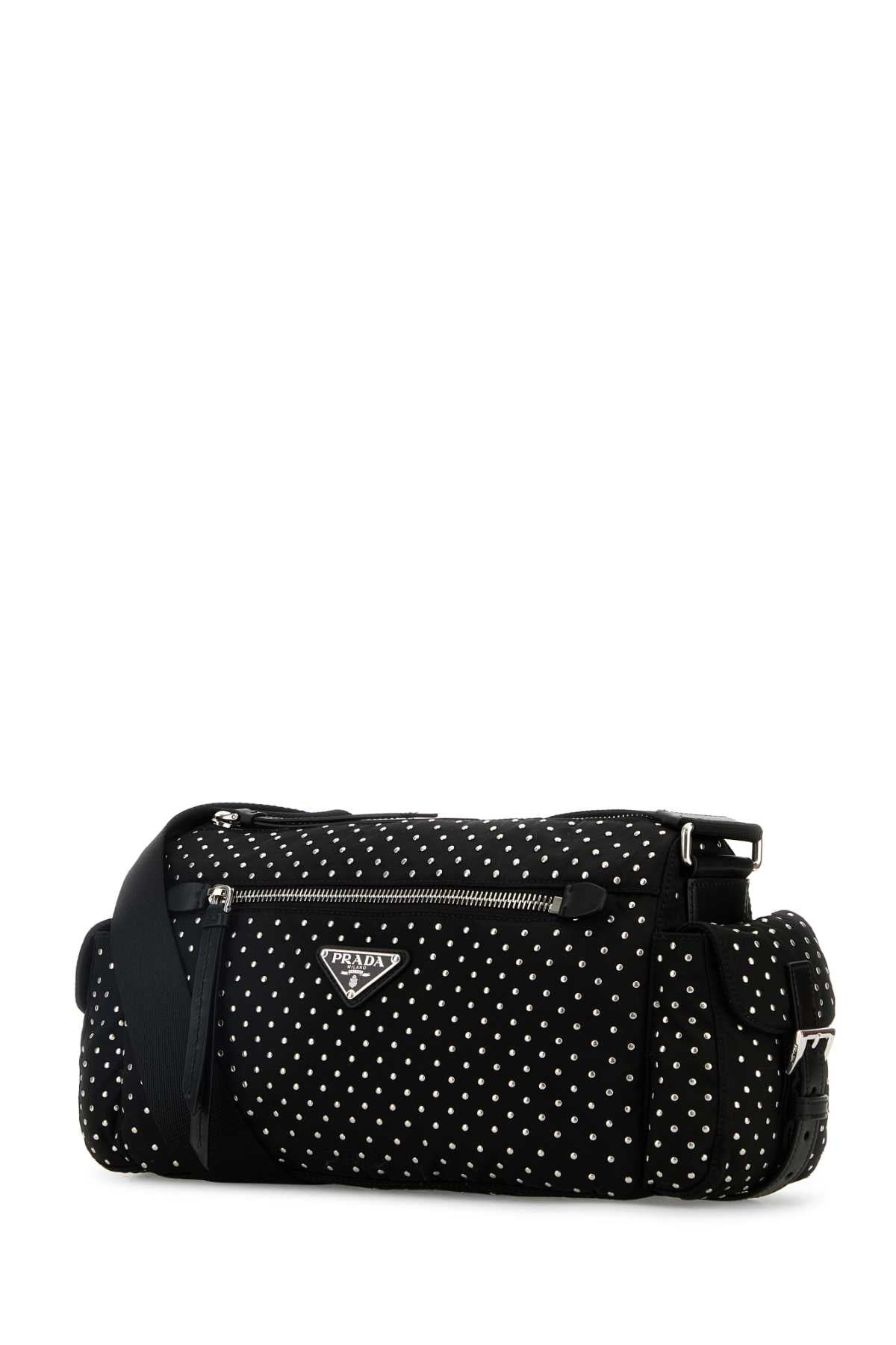Prada Women Black Nylon Shoulder Bag - 2