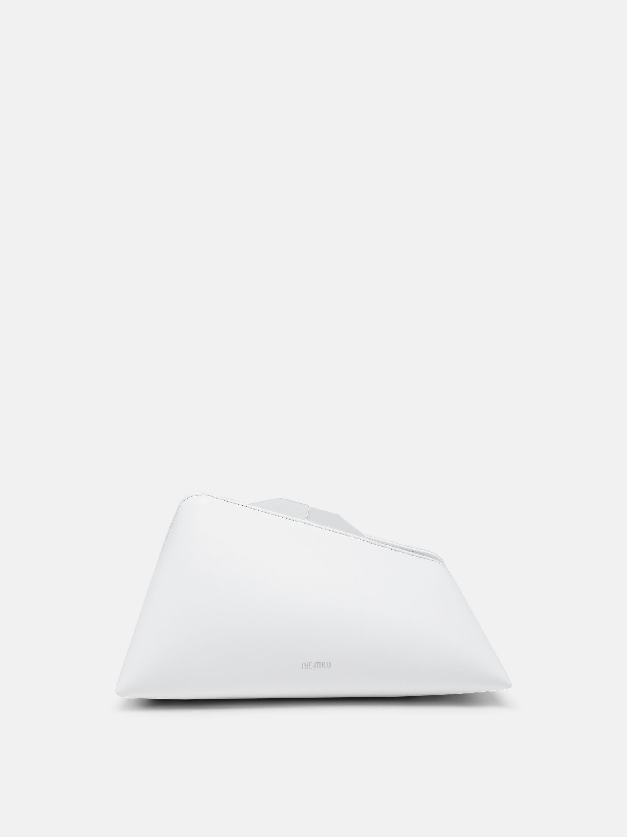 ''8.30PM'' OPTICAL WHITE OVERSIZED CLUTCH - 1