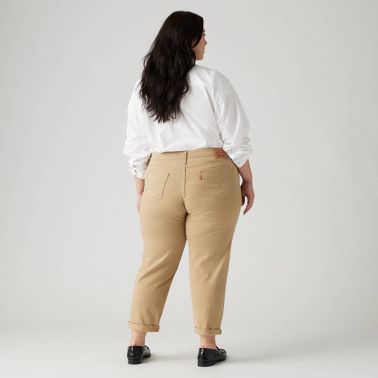 MID RISE BOYFRIEND WOMEN'S JEANS (PLUS SIZE) - 3