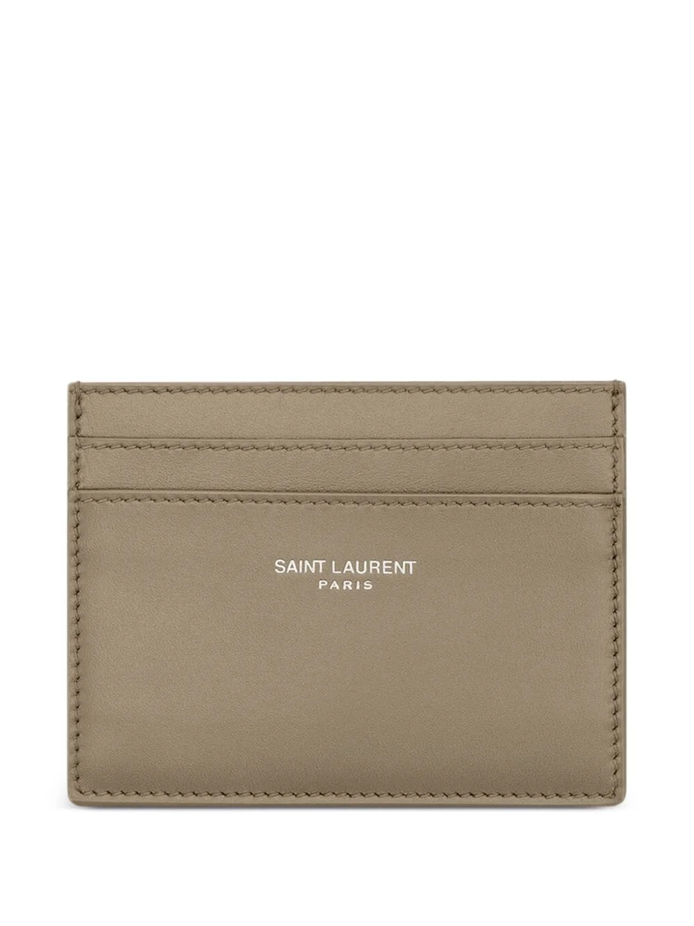 logo leather card holder - 1