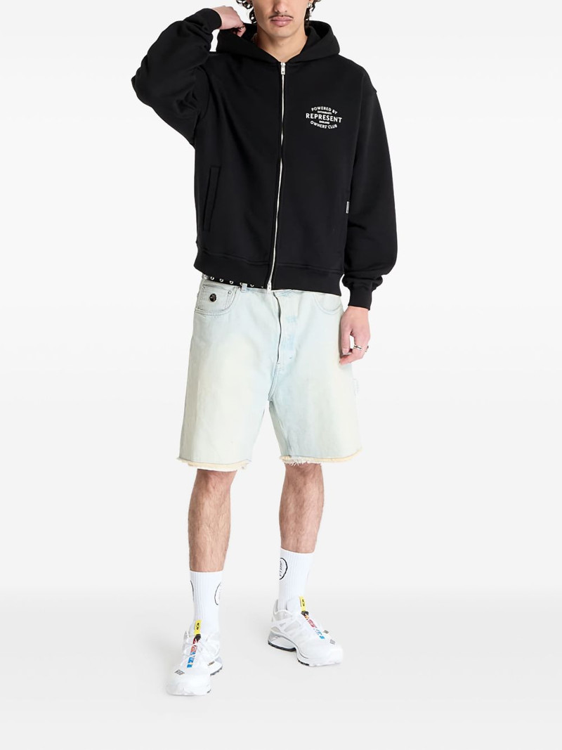 REPRESENT Owners Club stamp zip-up hoodie outlook