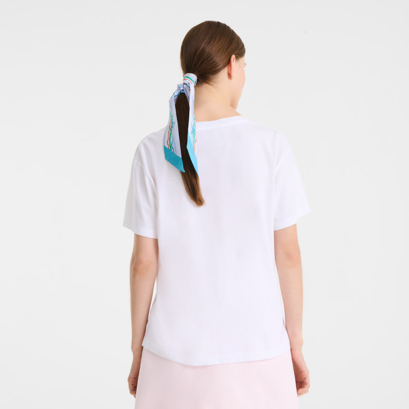 Longchamp T-shirt White - Jersey outlook