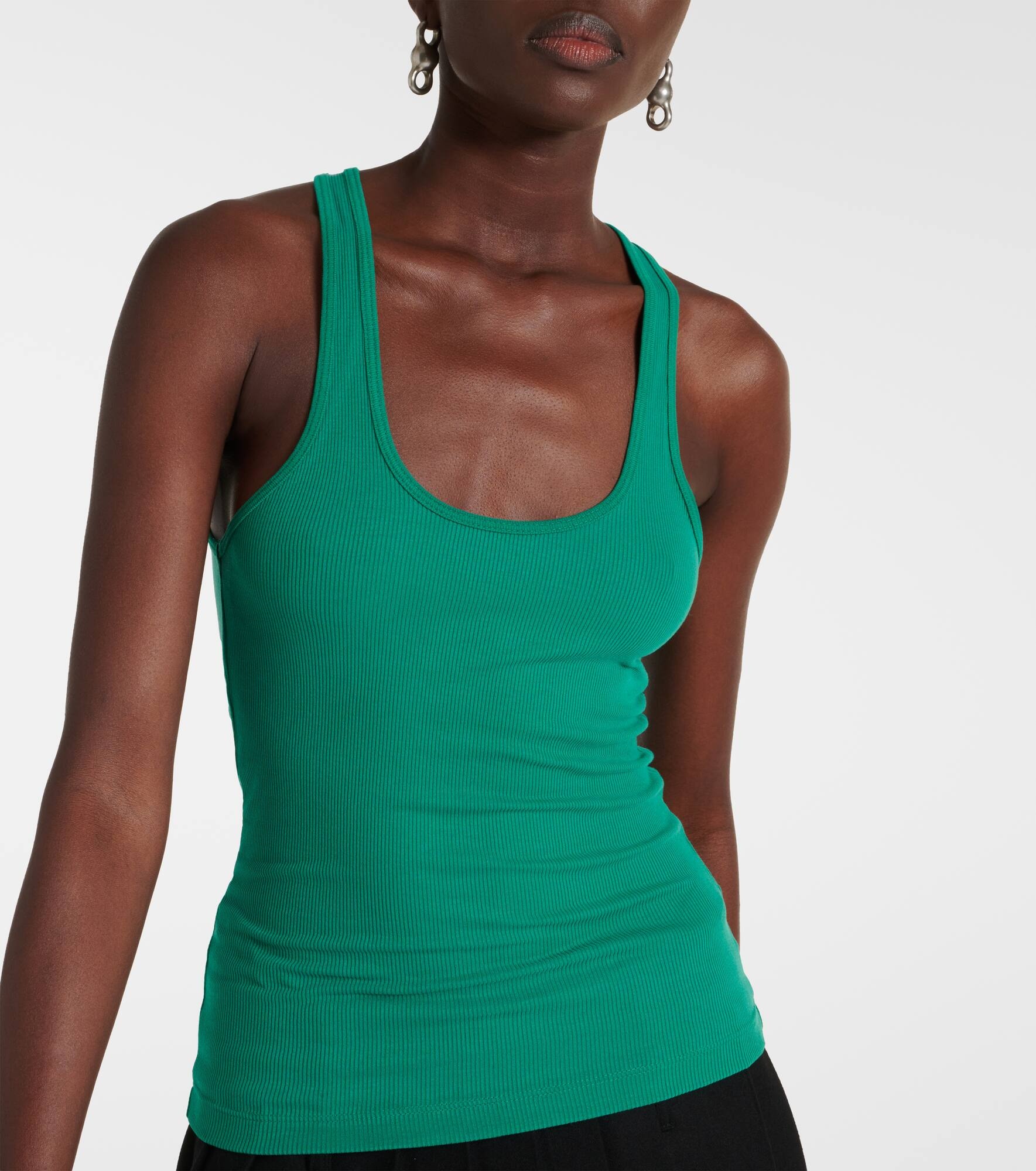 Bianca ribbed-knit tank top - 4