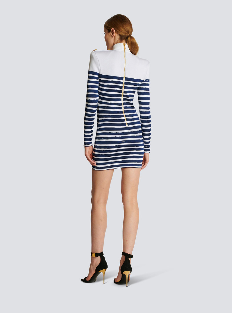 Valentine's Day striped print dress 4