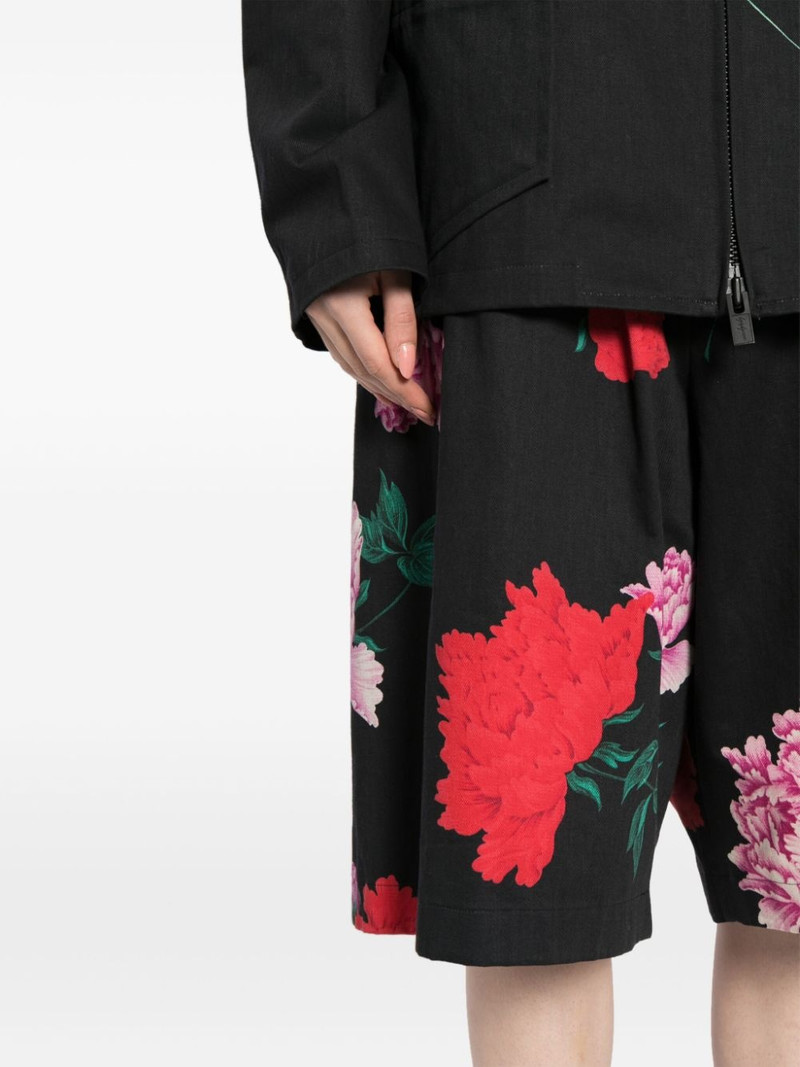 floral-print wide-leg shorts 5