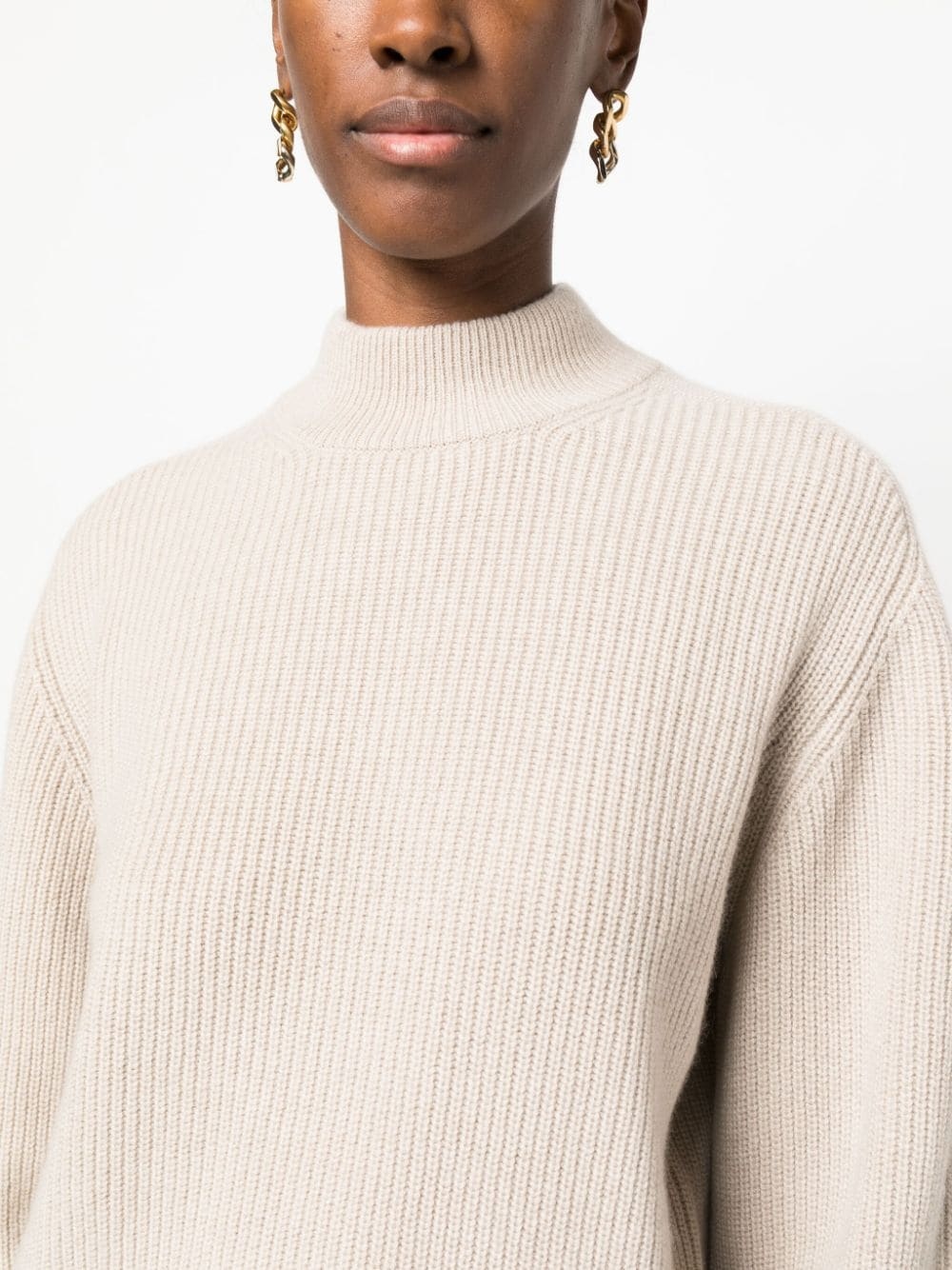 High neck cashmere sweater - 3