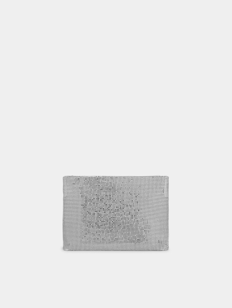 SILVER MESH POUCH - 1