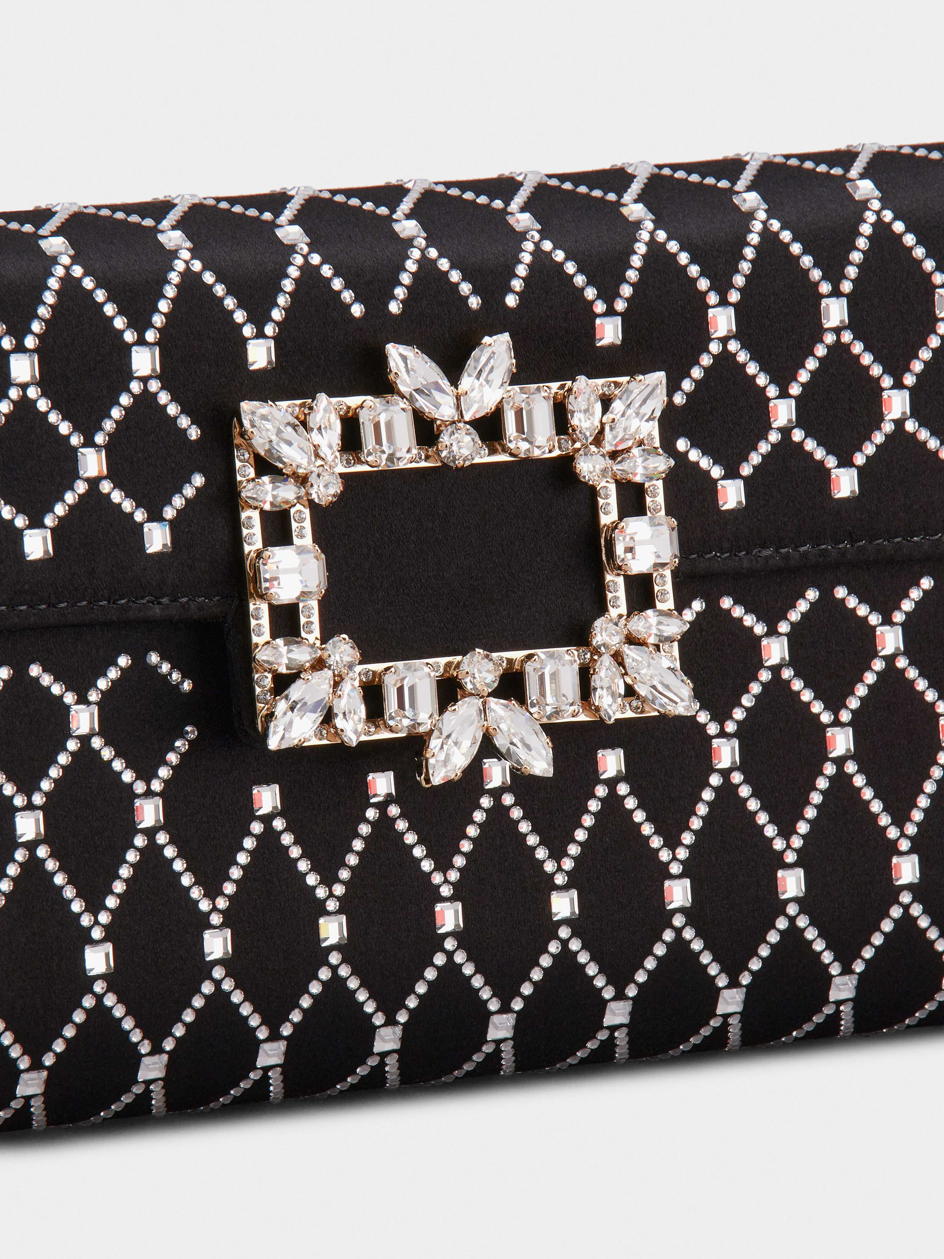 Broche Vivier Buckle Queeny Clutch in Satin - 7