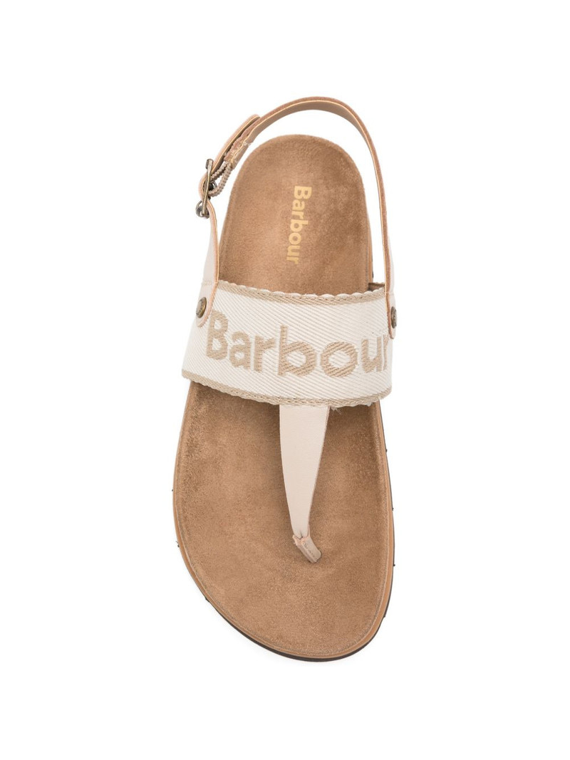 Lumley logo-embroidered slingback sandals 4