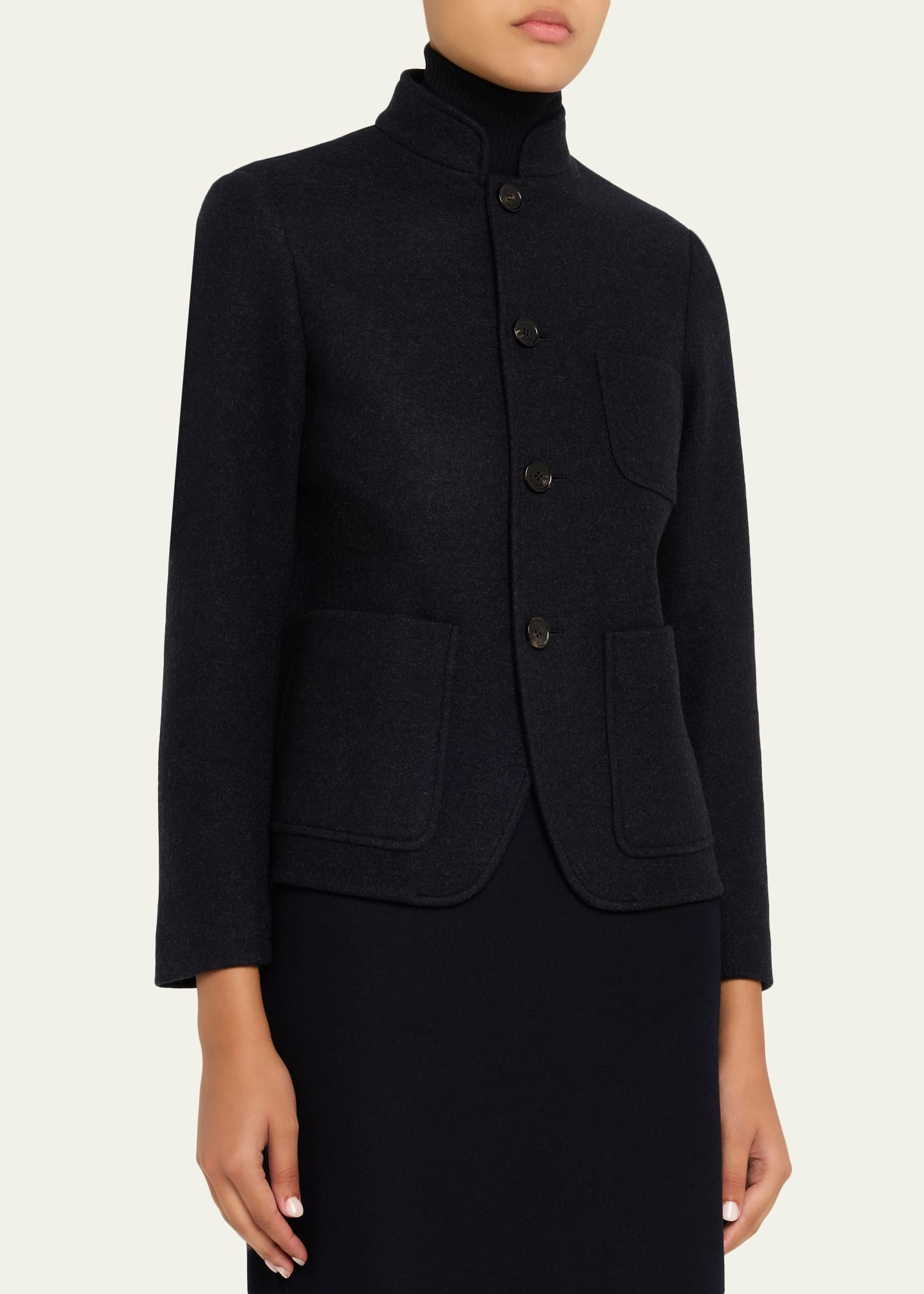 Spagna Patch Pocket Cashmere Jacket - 4
