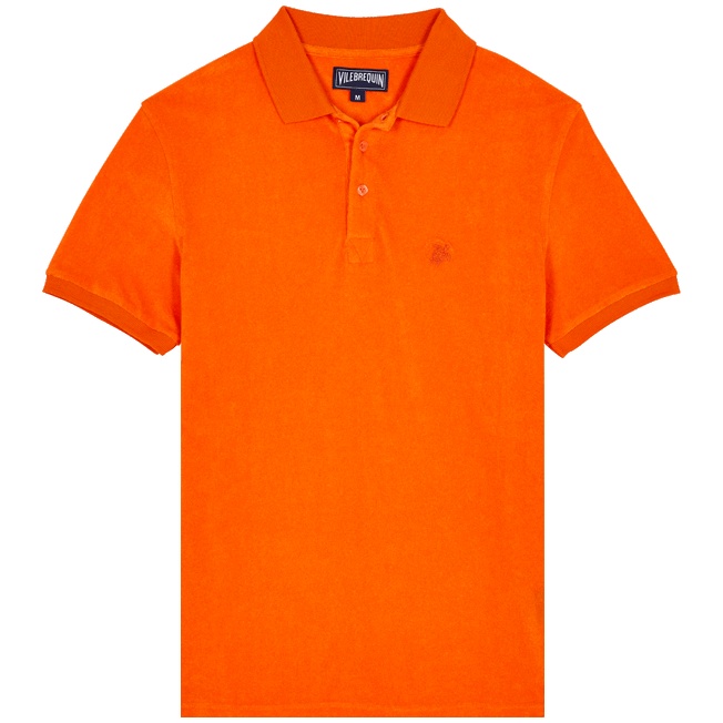 Men Terry Polo Shirt Solid - 1